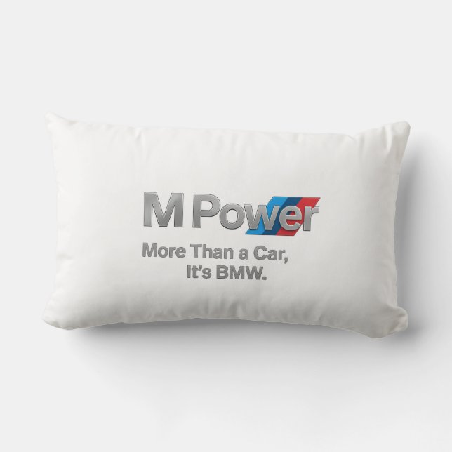 Coussin décoratif BMW M Power pour les amateurs de (Verso)