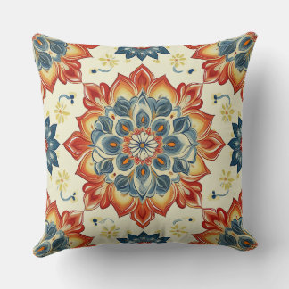 Coussin décoratif bohémien Mandala