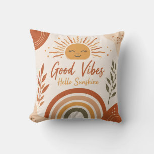 Coussin décoratif Boho Good Vibes Hello Sunshine