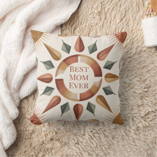 Coussin décoratif Boho « Meilleure maman de tous l