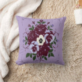Coussin Décoratif Bouquet de Violettes (Couverture)