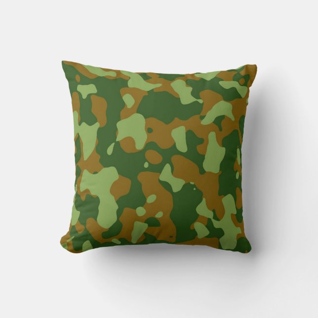 Coussin décoratif Camo Vert Brown (Recto)