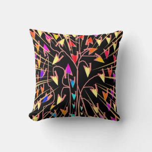 Coussin décoratif carré "Heart Blossoms" 40x40 cm
