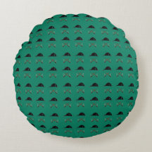Coussin décoratif casque d'équitation et cravache