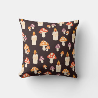 Coussin décoratif Chandelles et Champignons