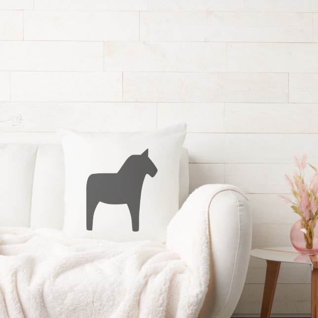 Coussin décoratif Cheval de Dala Gris Foncé (Canapé)