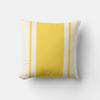 Coussin décoratif Coastal Stripe – Jaune et Crème