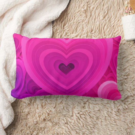Coussin décoratif Cœur Abstrait Rose Vibrant – Mod (Couverture)