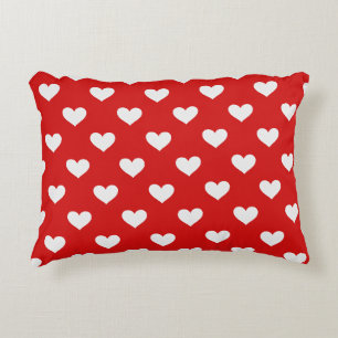 Coussin décoratif coeurs rouges de la Saint-Valent