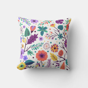 Coussin décoratif composition florale