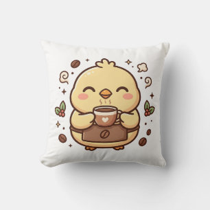 Coussin décoratif Cute Chick Coffee
