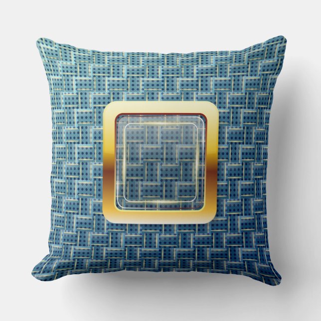 Coussin décoratif de fenêtre dorée (Recto)