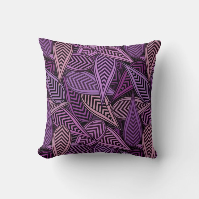Coussin décoratif de feuille de Digitals (Recto)