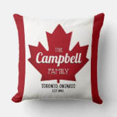 Coussin décoratif de la famille Feuille d'érable c (Recto)