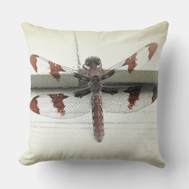 Coussin décoratif de libellule (Recto)