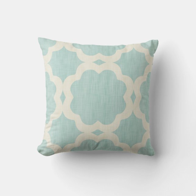 Coussin décoratif de menthe de Marocain (Recto)