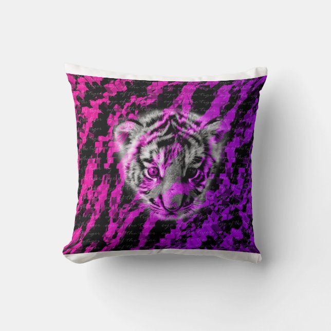 Coussin décoratif de tigre (Recto)