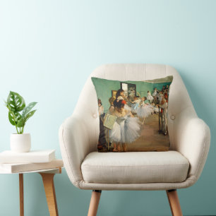 Coussin décoratif Degas Ballet Élégance