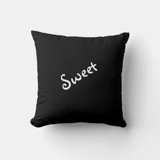 Coussin décoratif d'expression d'humeur douce ou i (Recto)
