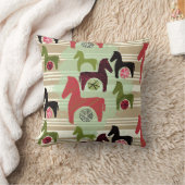 Coussin décoratif double face rayé et terne Pony (Couverture)
