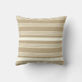 Coussin décoratif double face rayé et terne Pony (Verso)