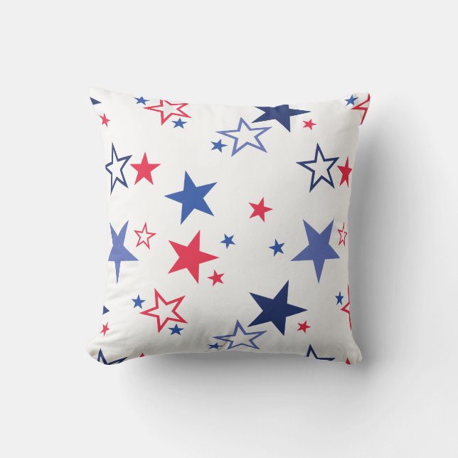 coussin décoratif drapeau américain (Recto)