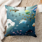 Coussin décoratif du fond de la mer (Couverture)