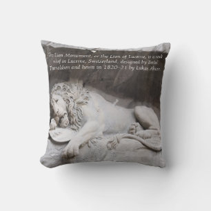 Coussin décoratif du Monument Lion suisse