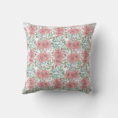 Coussin décoratif éléphant à l'aquarelle avec flor (Verso)