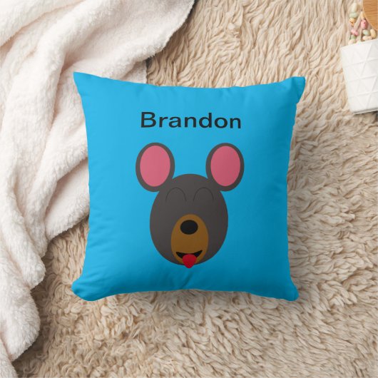 Coussin décoratif emoji grimace (Couverture)