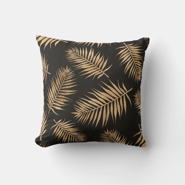 Coussin décoratif en feuille d'or (Recto)