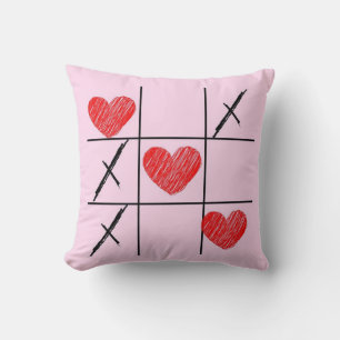 Coussin décoratif en forme de cœur pour la Saint-V