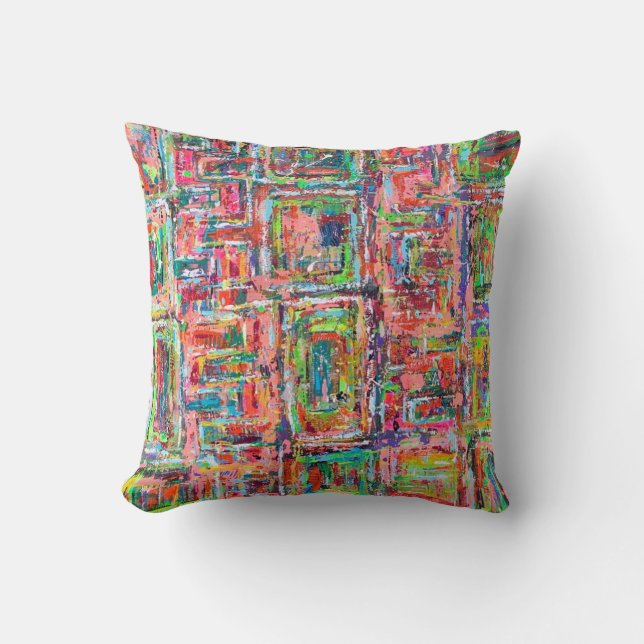 Coussin décoratif en poly 16 x 16 Boîte de Pandore (Recto)
