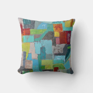 Coussin décoratif en poly 16 x 16 "Coat of Many Co
