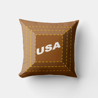 Coussin décoratif enfants CHOCOLAT USA