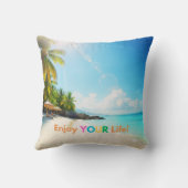 Coussin décoratif Enjoy YOUR Life (Verso)