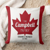 Coussin décoratif Famille Feuille d'Érable Canadie (Couverture)
