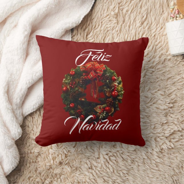 Coussin décoratif "Feliz Navidad" (Couverture)