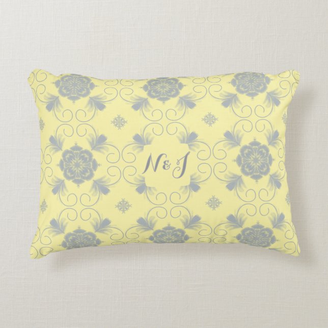 Coussin décoratif Flora Royale (Devant)
