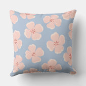 Coussin décoratif floral rose (Verso)