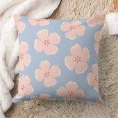 Coussin décoratif floral rose (Couverture)