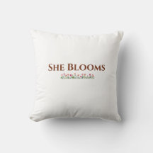 Coussin décoratif floral She Blooms