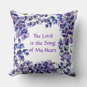 Coussin décoratif floral violet Lilac