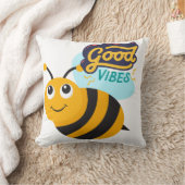 Coussin décoratif Good Vibes pour enfants - Ajoute (Couverture)