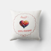 Coussin décoratif - Heart 99% Charged Kussen (Achterkant)