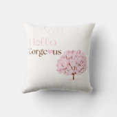 Coussin Décoratif Hello Gorgeous Rose Cerisier (Verso)