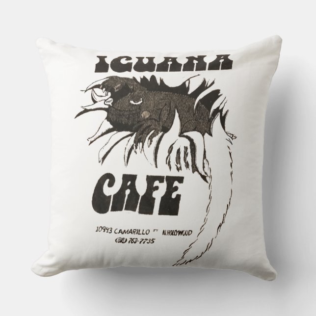 Coussin décoratif Iguana Cafe (Recto)