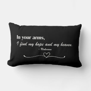 Coussin décoratif "In Your Arms" Script Love