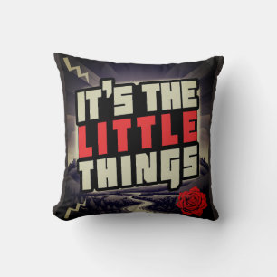 Coussin décoratif inspirant « Ce sont les petits r