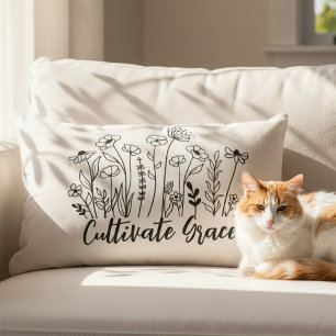 Coussin décoratif Inspirant - Cultivez la Grâce Fl